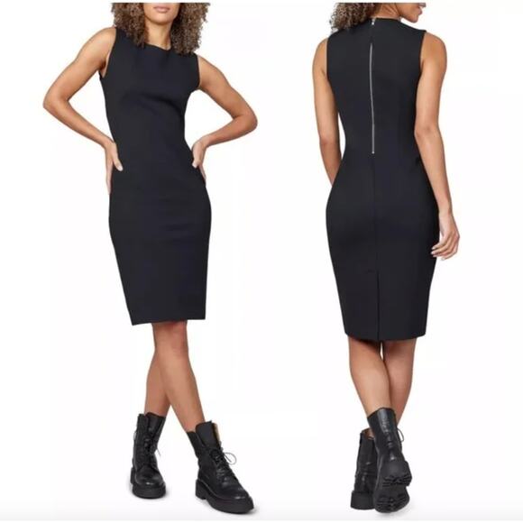 SPANX Sleek Black Midi Dress - Picture 1 of 8